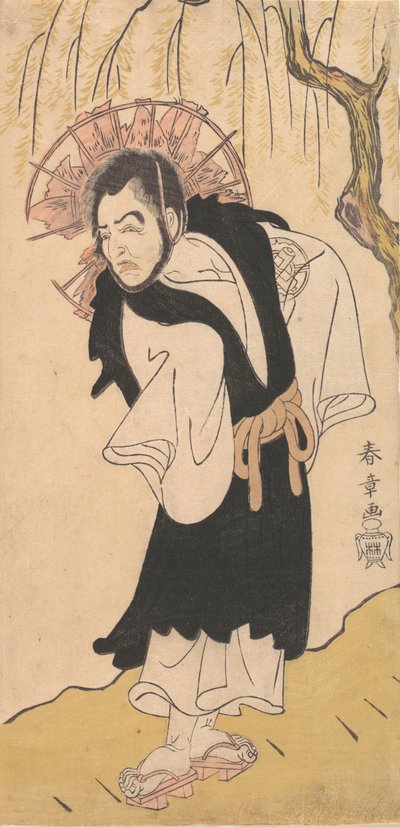 The Actor Nakamura Utaemon I as a Monk under a Willow Tree by Shunsho