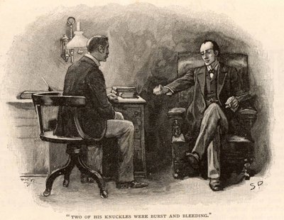 Sherlock Holmes - The Adventure of the Final Problem by Sidney Paget