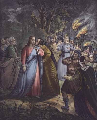 Judas betrays his master by Siegfried Detler Bendixen