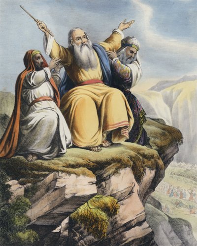 Moses Praying for the Success of Israel Against the Amalekites by Siegfried Detler Bendixen