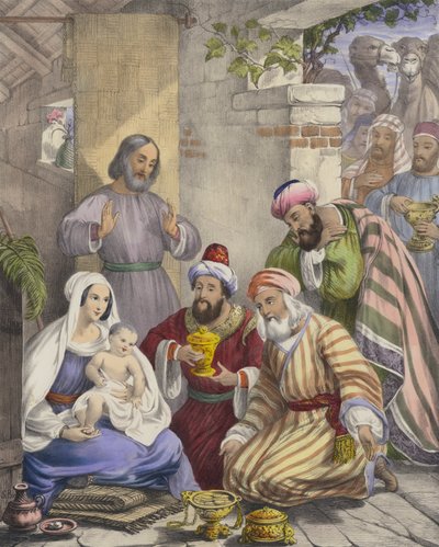 The Worship and Offerings of the Wise Men by Siegfried Detler Bendixen