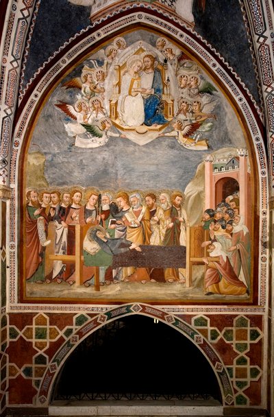 Life of the Virgin: The Dormition and the Assumption of the Virgin by Sienese School