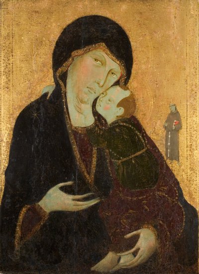 Madonna and Child with St. Francis, c.1285 by Sienese School