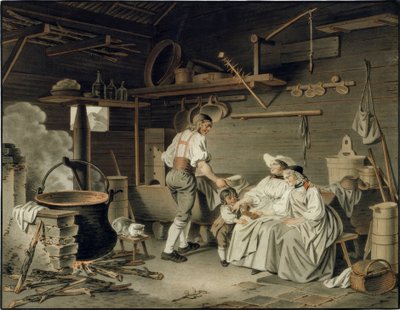 The Visit to the Alpine Hut by Sigmund Freudenberger