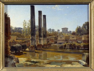 The Temple of Serapis in Pozzuoli. Painting by Sylvester Feodosiyevich Shchedrin by Silvestr Fedosievich Shchedrin