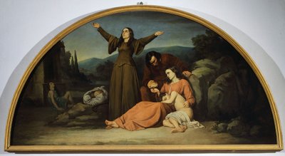 Lunette of Famine by Silvestro Lega
