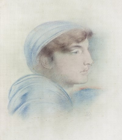 Figure Study in Profile by Simeon Solomon