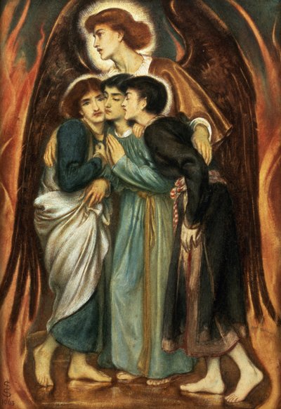 Shadrach, Meshach and Abednego in the Fiery Furnace by Simeon Solomon