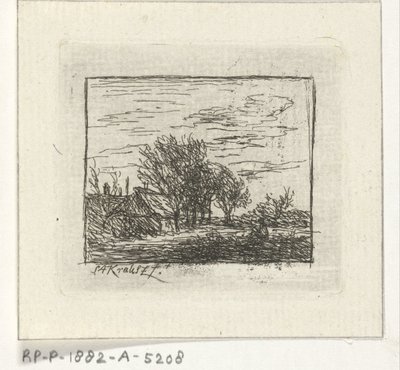 Landscape with Houses and Trees by Simon Andreas Krausz