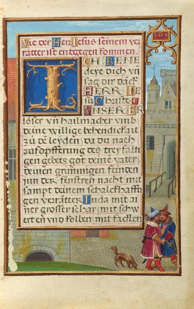 Border with Joab Stabbing Abner by Simon Bening