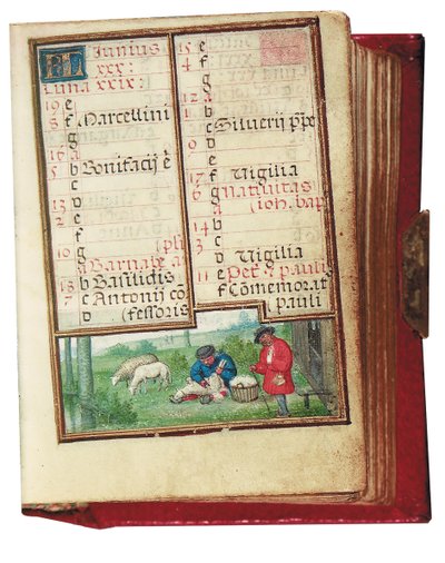 Folio from a miniature Book of Hours, use of Rome, Bruges by Simon Bening