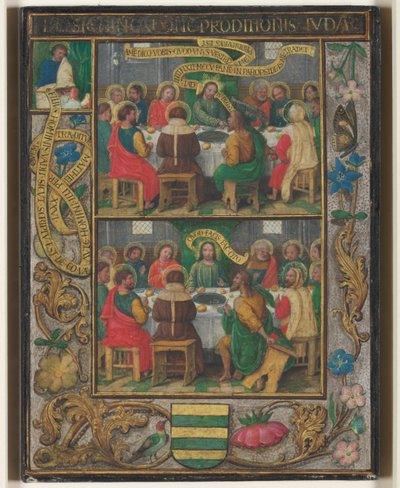 Single Leaf with Scenes from the Last Supper by Simon Bening