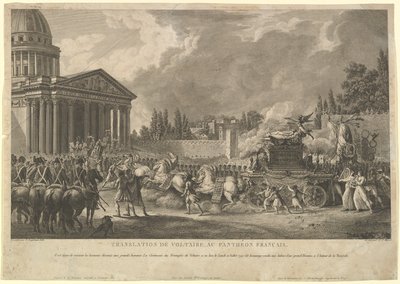 Translation of Voltaire to the French Pantheon by Simon Charles Miger