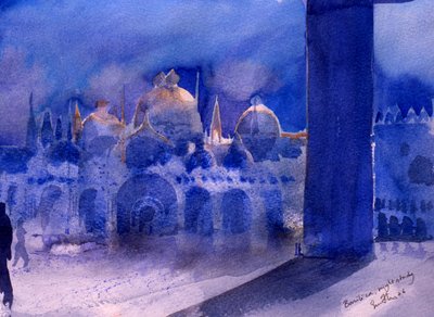 Basilica, Night Study, 2006 by Simon Fletcher