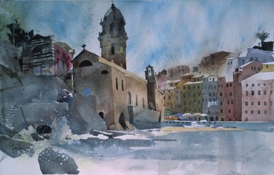 Fernazza, Cinque Terre, 2002 by Simon Fletcher