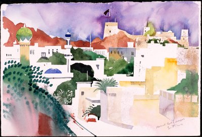 Muscat Fort and Mosques by Simon Fletcher