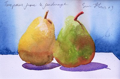 Two Pears from the Jardinage, 2003 by Simon Fletcher