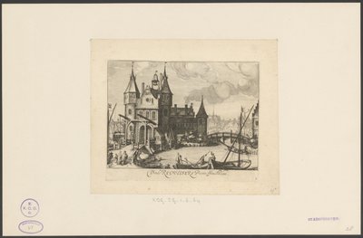 View of the First Regulierspoort in Amsterdam by Simon Frisius