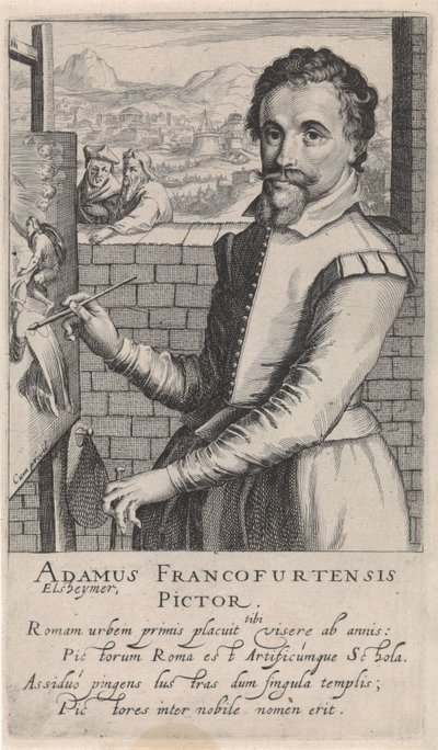 Portrait of Adam Elsheimer by Simon Frisius
