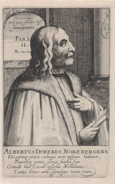 Portrait of Albrecht Dürer by Simon Frisius