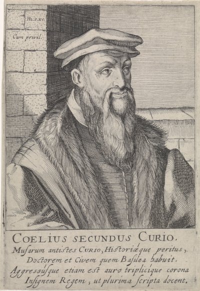 Portrait of Caelius Secundus Curio by Simon Frisius