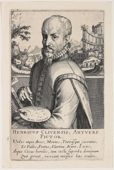 Portrait of Hendrik van Cleef by Simon Frisius