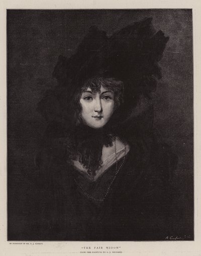 The Fair Widow by Simon Jacques Rochard