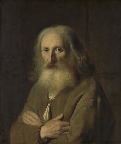 An Old Man with Folded Arms by Simon Kick