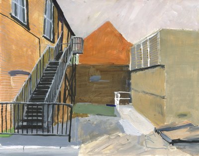 Small Courtyard, Wandsworth, 2025 by Simon Neville