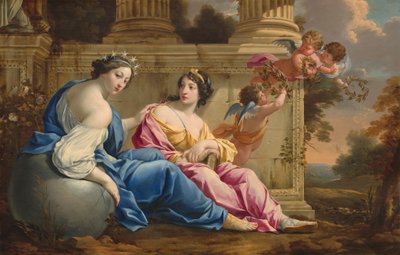 The Muses Urania and Calliope by Simon Vouet