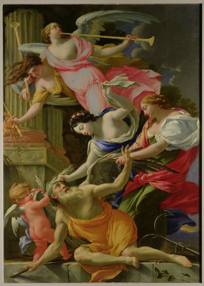 Time Vanquished by Love, Venus and Hope, c.1645-46 by Simon Vouet