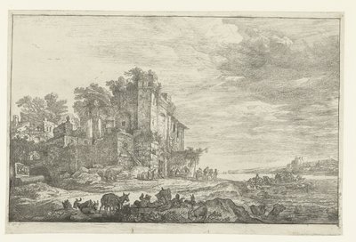 The Inn in a Ruin by Simon de Vlieger