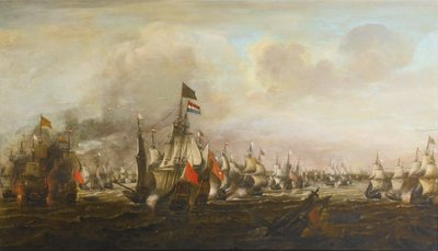 The Battle of the Downs by Simon de Vlieger
