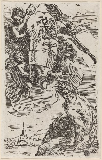 Frontispiece with Coat of Arms by Simone Cantarini