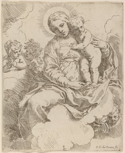The Virgin and Child by Simone Cantarini