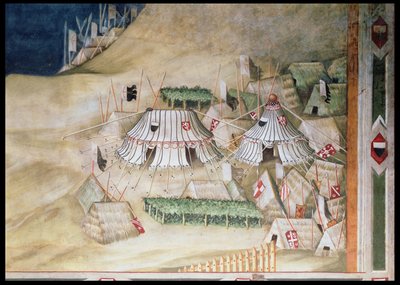 Commemoration of Guidoriccio da Fogliano at the Siege of Montemassi (detail) by Simone Martini