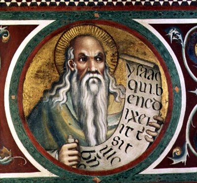 Maesta: Isaac (detail) by Simone Martini