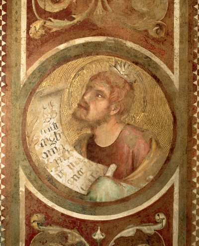 Maesta: Malachi (detail) by Simone Martini