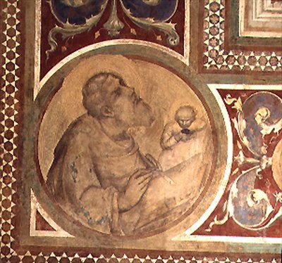 Maesta: St. Matthew and the Angel (detail) by Simone Martini