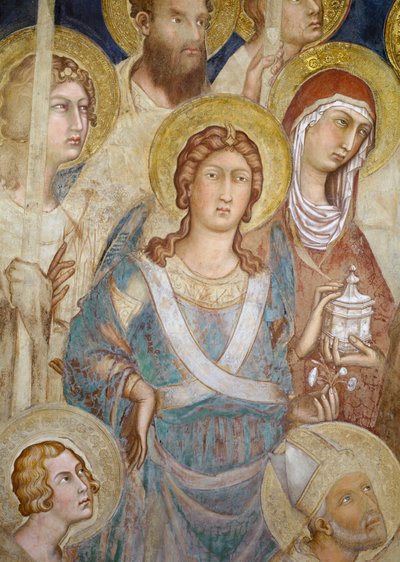 Maesta, St. Michael (detail) by Simone Martini