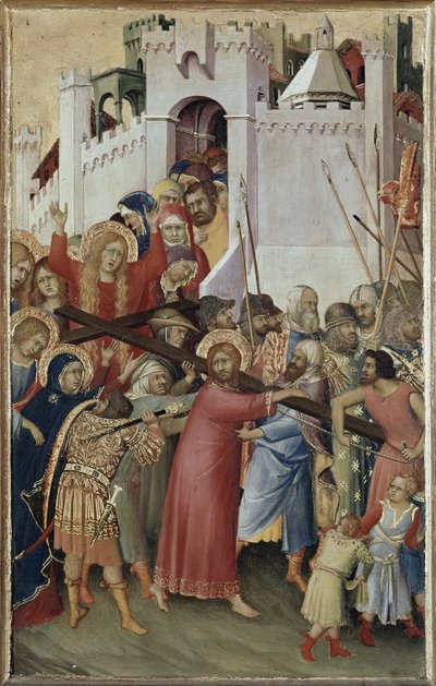 Polyptych Orsini: Christ Carrying the Cross by Simone Martini