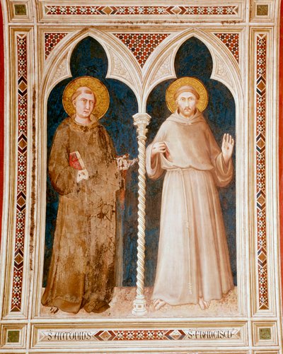 Saint Anthony of Padua and St Francis of Assisi by Simone Martini