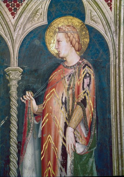 St Elizabeth of Hungary (Detail) by Simone Martini