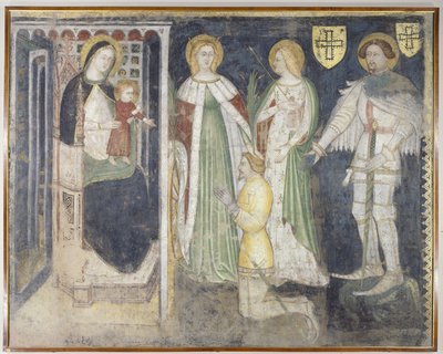 Madonna and Child with St. Catherine, St. Ursula, St. George and the Patron, Theodoric of Chur by Simone da Corbetta