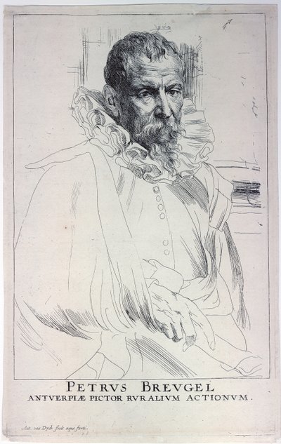 Portrait of the Artist Jan Brueghel the Younger 1601-1678, First Third of 17th Century by Sir Anthony van Dyck