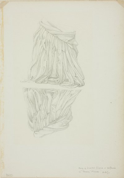 Draped Figure and Reflection, Study for Mirror of Venus by Sir Edward Burne Jones