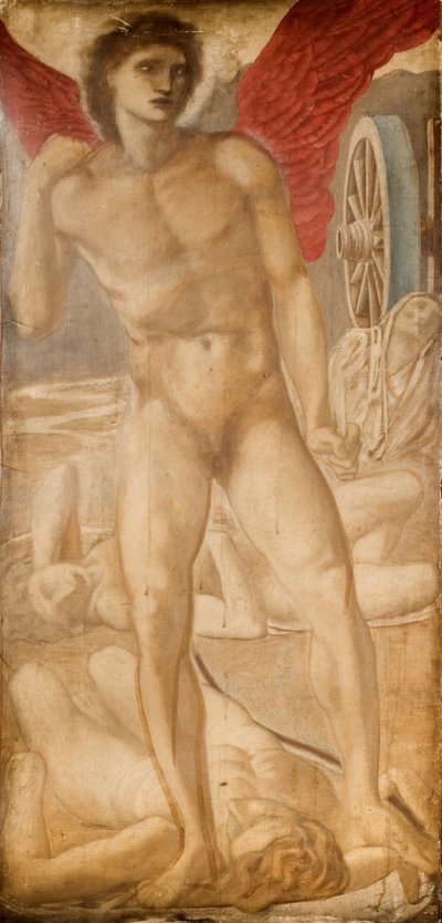 Troy Triptych - Study for Love Subduing Oblivion, 1875 by Sir Edward Coley Burne Jones