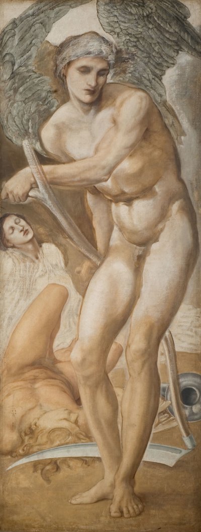 Troy Triptych - Study of Oblivion conquering Fame by Sir Edward Coley Burne Jones