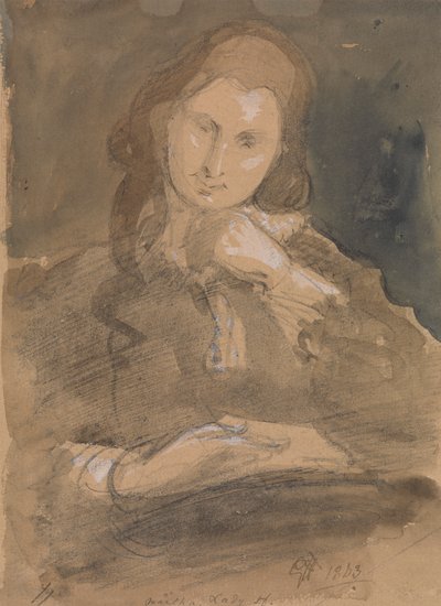 Portrait Study of Martha, Lady Hayter by Sir George Hayter