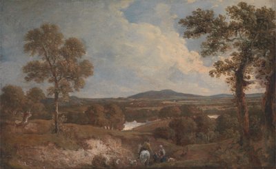 Landscape with Figures in the Foreground by Sir George Howland Beaumont seventh Baronet